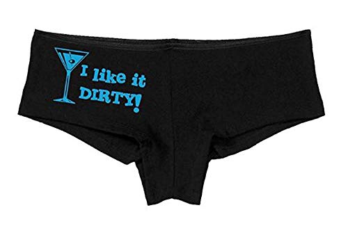 Knaughty Knickers Women's I Like It Dirty Martini Slut Hot Sexy Boyshort