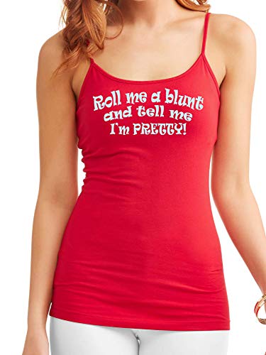 Knaughty Knickers Roll Me A Blunt and Tell Me Im Pretty Red Camisole Tank Top