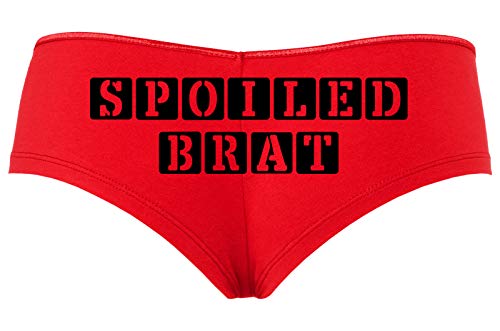 Knaughty Knickers Daddy's Spoiled Brat Red Boy Short Panties DDLG CGLG Kitten