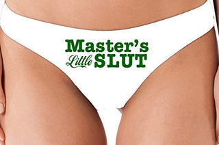 Masters Little Slut - White Thong