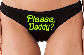 Please Daddy? - Black Thong