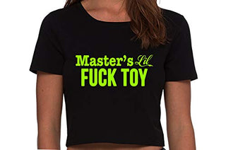 Masters Little Fuck - Black Crop Top
