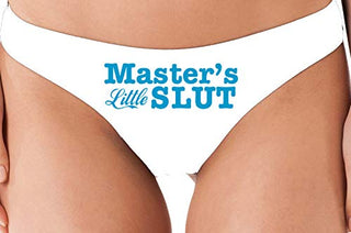 Masters Little Slut - White Thong
