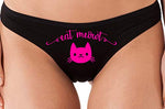 Knaughty Knickers Eat Meowt Pussy Cat Kitty Kitten oral sex lick me flirty thong