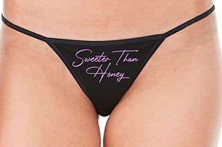 Sweeter Than Honey - Black String Thong