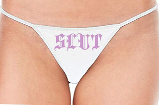 Slut Gothic - White String Thong