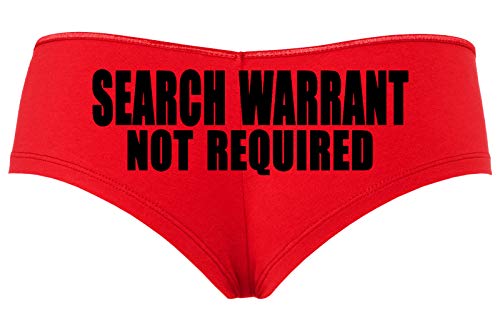 Knaughty Knickers Search Warrant Not Required Police Wife Girlfriend Red Panty