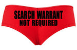 Knaughty Knickers Search Warrant Not RequiRed Police Wife Girlfriend Red panty