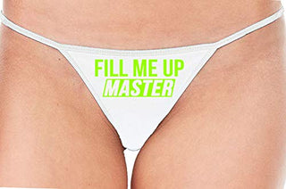 Fill Me Up Master - White String Thong