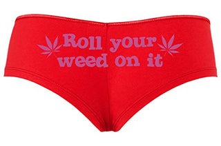 Roll You Weed on It - Red Boyshort