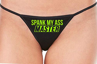 Spank My Ass Master - Black String Thong