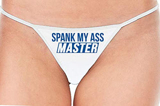 Spank My Ass Master - White String Thong