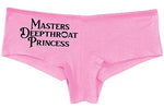 Knaughty Knickers Masters Deepthroat Princess Oral Sex Pink Boyshort Panties