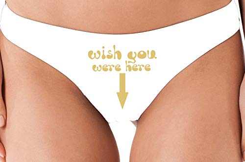 Knaughty Knickers Wish You Here Funny Sexy Thong Flirty Panties Selfie Underwear