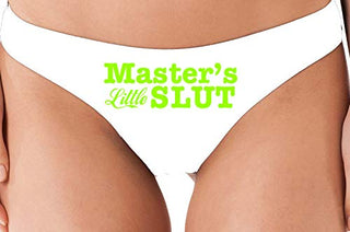 Masters Little Slut - White Thong