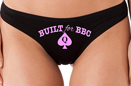 Knaughty Knickers Built for BBC Pawg Queen of Spades QOS Black Thong Underwear