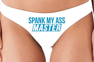 Spank My Ass Master - White Thong