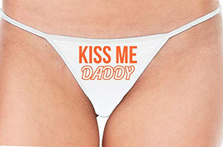 Kiss Me Daddy - White String Thong