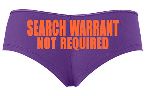 Knaughty Knickers Search Warrant Not RequiPurple Police Wife Girlfriend Purple panty