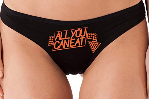 All You Can Eat - Classic Diner Sign - Black Thong