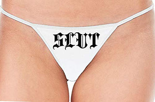 Slut Gothic - White String Thong