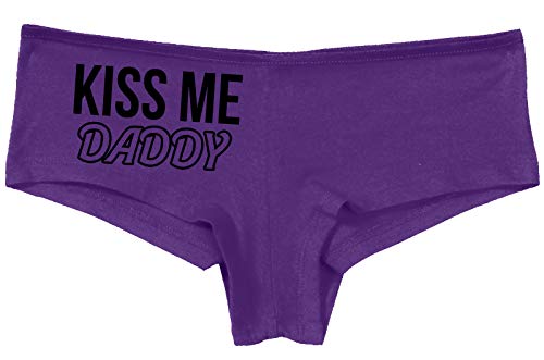 Knaughty Knickers Kiss Me Daddy Snuggle BabyGirl Master Slutty Purple Panties