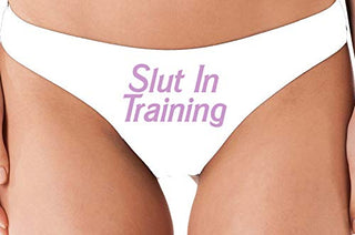 Slut in Training - White Thong