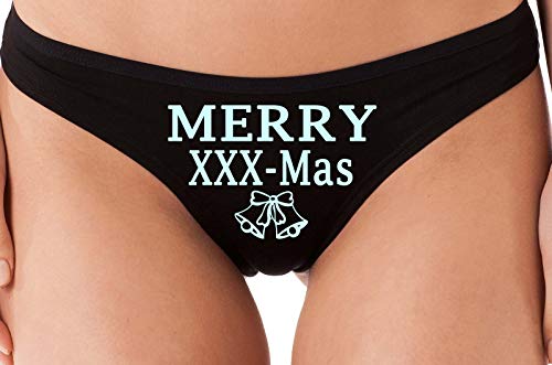 Knaughty Knickers Christmas Merry XXX-Mas Panties X-Rated Porn Star Thong Slutty