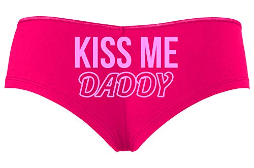Knaughty Knickers Kiss Me Daddy Snuggle BabyGirl Master Hot Pink Slutty Panties