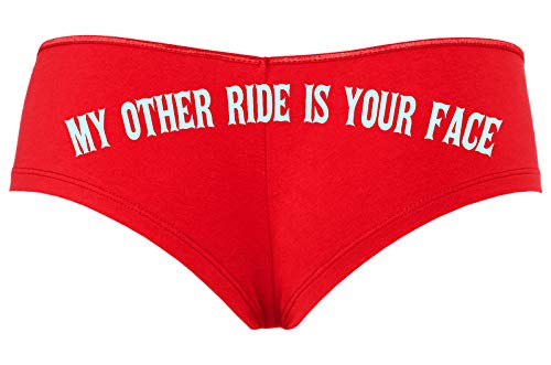 Knaughty Knickers - My Other Ride is Your Face Boy Short Panties - Fun Flirty Boyshort Panties