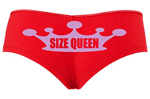 Knaughty Knickers Size Queen of Spades Love BBC Sexy Red Boyshort Plus Sizes Too