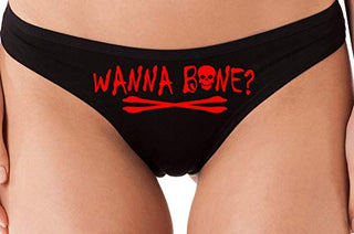 Wanna Bone? - Black Thong