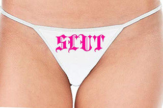 Slut Gothic - White String Thong