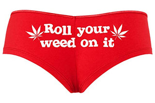 Roll You Weed on It - Red Boyshort