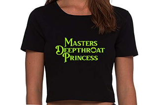 Masters Deepthroat Princess - Black Crop Top