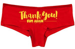 Knaughty Knickers Thank You Cum Again Sexy Flirty Cumslut Slutty Red Panties