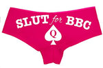 Knaughty Knickers Slut for BBC Queen of Spades Logo Tatoo Panties Plus Size Too