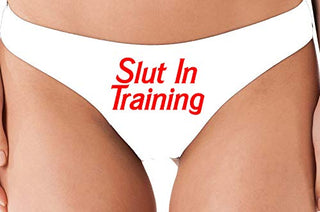 Slut in Training - White Thong
