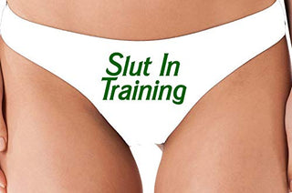 Slut in Training - White Thong