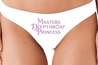 Master's Deepthroat Princess - White Thong