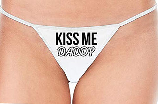 Kiss Me Daddy - White String Thong