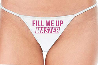 Fill Me Up Master - White String Thong