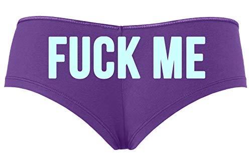 Fuck Me - Purple Boyshort Panties