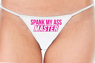 Spank My Ass Master - White String Thong