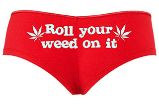 Roll You Weed on It - Red Boyshort