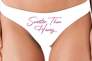 Sweeter Than Honey - White Thong
