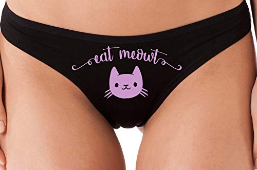 Knaughty Knickers Eat Meowt Pussy Cat Kitty Kitten oral sex lick me flirty thong