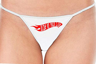 Ride of Your Life - White String Thong