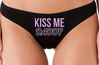Kiss Me Daddy - Black Thong