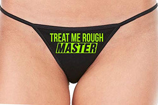 Treat Me Rough Master - Black String Thong
